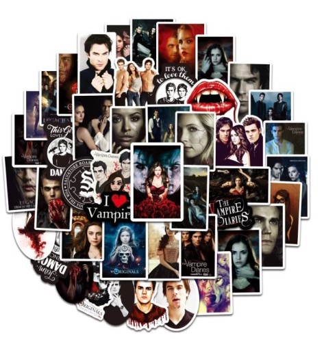Naklejki winylowe Wlepy Pamiętniki Wampirów Originals Legacies STICKERBOMB