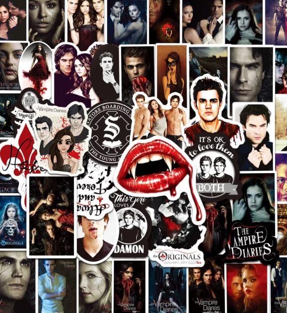 Naklejki winylowe Wlepy Pamiętniki Wampirów Originals Legacies STICKERBOMB