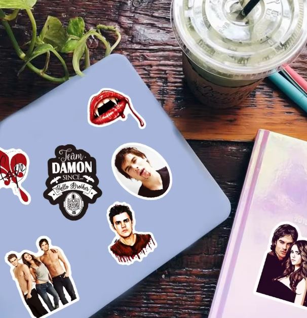 Naklejki winylowe Wlepy Pamiętniki Wampirów Originals Legacies STICKERBOMB