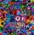 Naklejki winylowe Wlepy Neonowe Graffiti Neonsign 50 szt STICKERBOMB