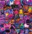 Naklejki winylowe Wlepy Neon Aesthetic Stickers 50 szt STICKERBOMB
