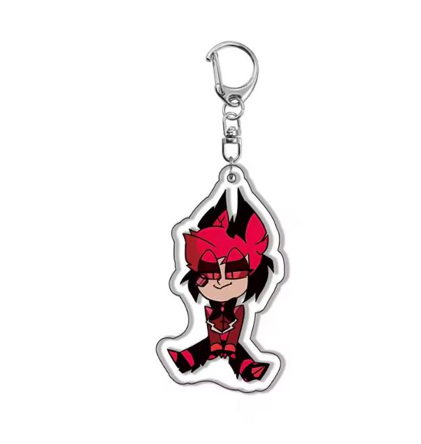 Brelok akrylowy Alastor Chibi ver. Hazbin Hotel Muscial Serial