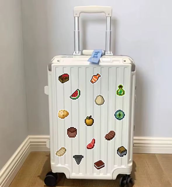 Naklejki winylowe Wlepy Pikselowy Świat Minecraft 70 szt STICKERBOMB