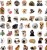 Naklejki winylowe Wlepy Zabawne Psy Śmieszne Memy 50 szt STICKERBOMB