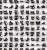 Naklejki winylowe Wlepy Kreskówkowy Czany Kotek Kawaii 100 szt STICKERBOMB