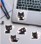 Naklejki winylowe Wlepy Kreskówkowy Czany Kotek Kawaii 100 szt STICKERBOMB