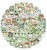 Naklejki winylowe Wlepy Kreskówkowe Urocze Żabki Kawaii 100 szt STICKERBOMB