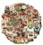 Naklejki winylowe Wlepy Vintage Leśne Wróżki 50 szt STICKERBOMB