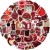 Naklejki winylowe Wlepy Czerwone Retro Ins Style 50 szt STICKERBOMB
