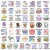 Naklejki winylowe Wlepy Zdrowie Psychiczne Prokrastynacja 50 szt STICKERBOMB