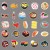 Naklejki winylowe Wlepy Japońskie Jedzenie Sushi Ramen 50 szt STICKERBOMB