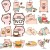 Naklejki winylowe Wlepy Świnki Kawaii Lulu Pig 40 szt STICKERBOMB