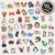 Naklejki winylowe Wlepy Kreskówkowe Zwierzęta MIX 100 szt STICKERBOMB