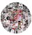 Naklejki winylowe Wlepy Czarno-białe Downtown girl MIX 50 sztuk STICKERBOMB