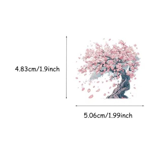 Naklejki winylowe Wlepy Kwiat Wiśni Sakura Japonia 50 szt STICKERBOMB