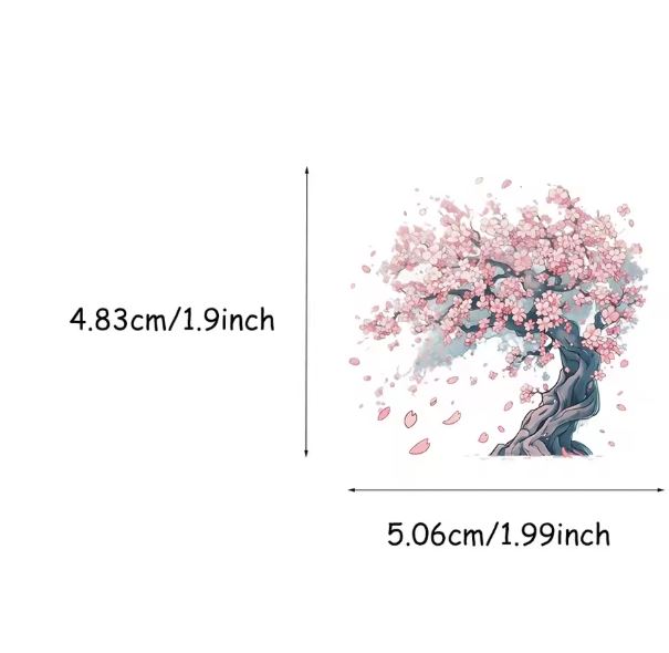 Naklejki winylowe Wlepy Kwiat Wiśni Sakura Japonia 50 szt STICKERBOMB