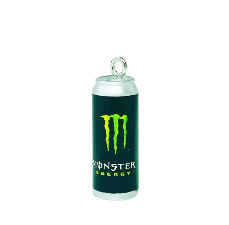 Zawieszka żywiczna Charm Puszka Monster Napój czarny 25mm 1 szt