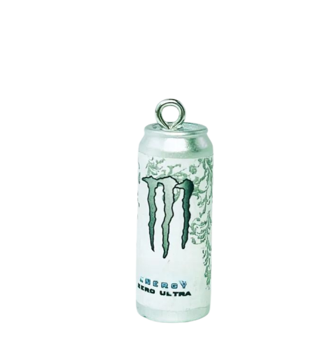 Zawieszka żywiczna Charm Puszka Monster Napój biały 25mm 1 szt