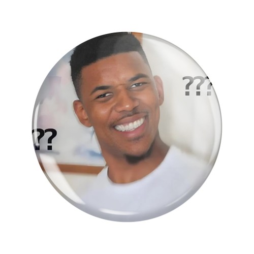 Magnes okrągły na lodówkę What? Confused Nick Memy Śmieszne obrazki 58mm