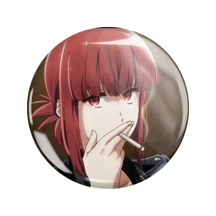 Przypinka button badzik badge Tayama ver. 1 Paląc z tobą 58mm
