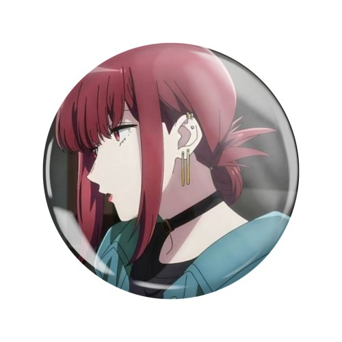 Przypinka button badzik badge Tayama ver. 2 Paląc z tobą 58mm