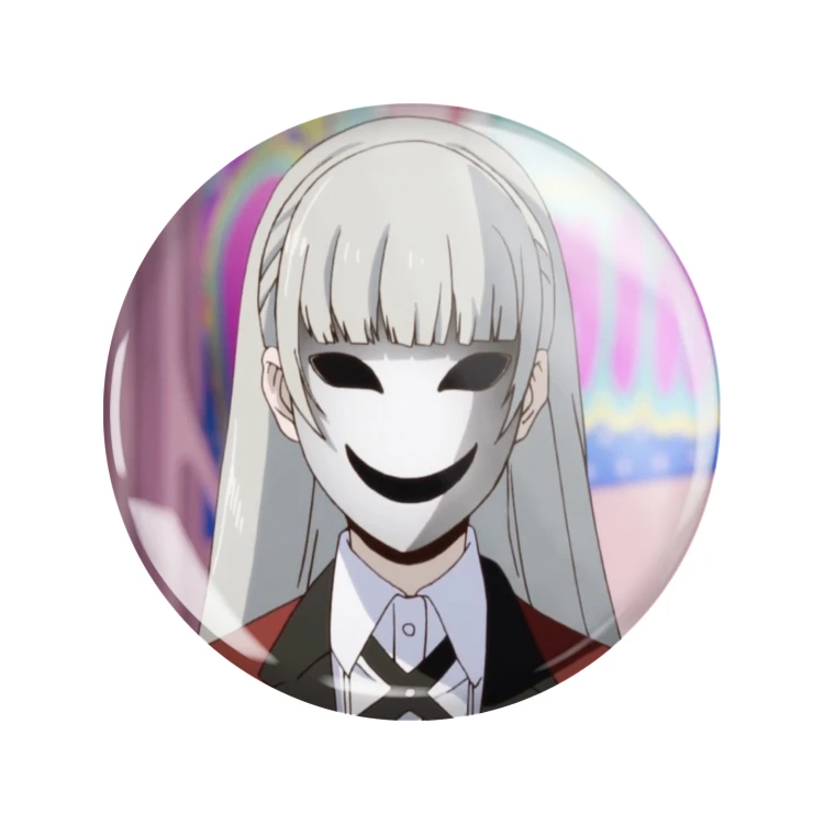 Przypinka button badzik badge Ririka Momobami Kakegurui 58mm