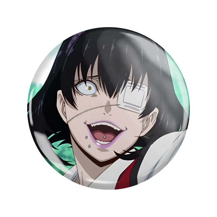 Przypinka button badzik badge Midari Ikishima ver. 1 Kakegurui 58mm