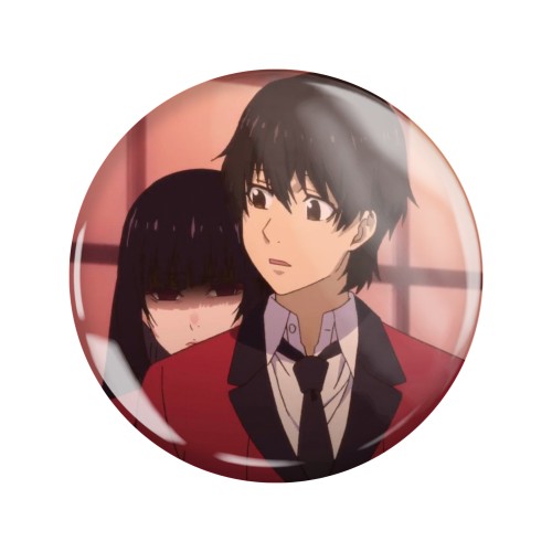 Magnes okrągły na lodówkę Ryota i Yumeko Kakegurui 58mm