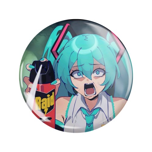 Przypinka button badzik badge Hatsune Miku Vocaloid ver.2 58mm