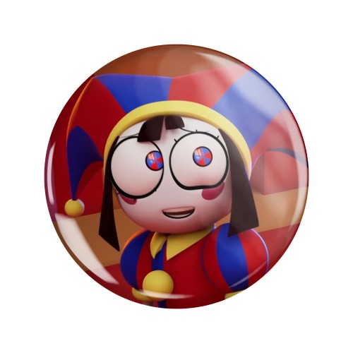 Przypinka button badzik badge Pomni Digital Circus ver.1 58mm