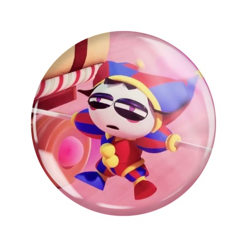 Przypinka button badzik badge Pomni Digital Circus ver.3 58mm