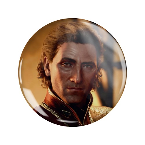 Przypinka button badzik badge Raphael Baldur's Gate 3 58mm