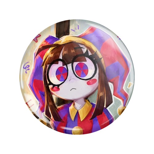 Przypinka button badzik badge Pomni Digital Circus ver.4 58mm