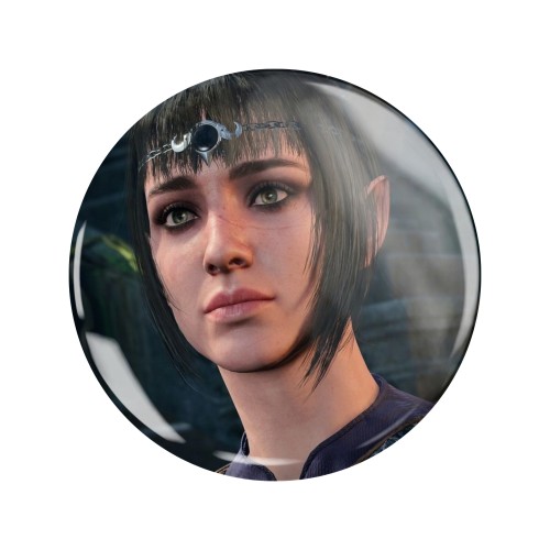 Przypinka button badzik badge Shadowheart Baldur's Gate 3 58mm