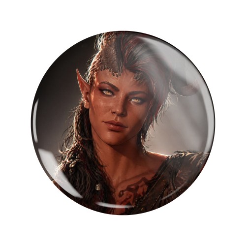 Przypinka button badzik badge Karlach Baldur's Gate 3 58mm