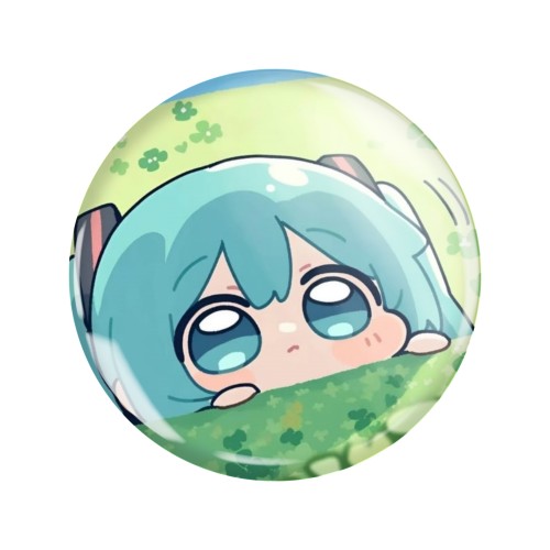 Przypinka button badzik badge Hatsune Miku Vocaloid ver.5 58mm