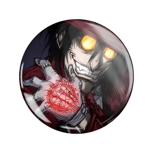 Przypinka button badzik badge Alucard Hellsing ver. 2 58mm