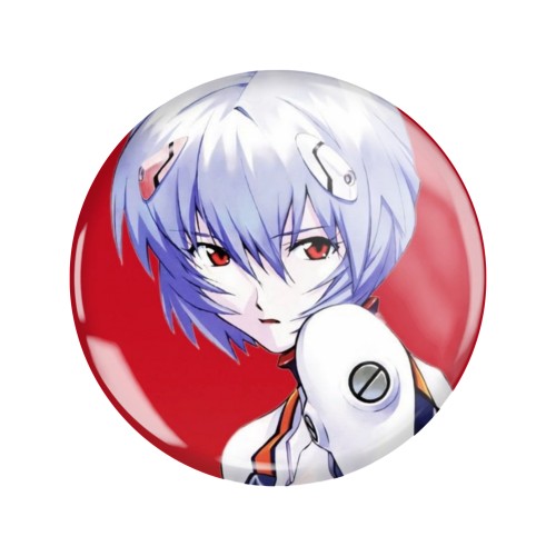 Magnes okrągły na lodówkę Rei Ayanami Neon Genesis Evangelion ver.1 58mm