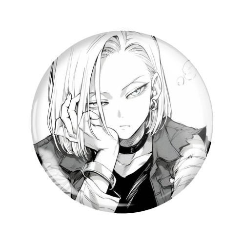 Przypinka button badzik badge C 18 Android 18 Dragon Ball ver.3 58mm