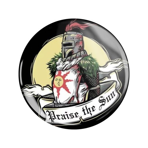 Przypinka button badzik badge Dark Souls Meme Praise the Sun Memy 58mm