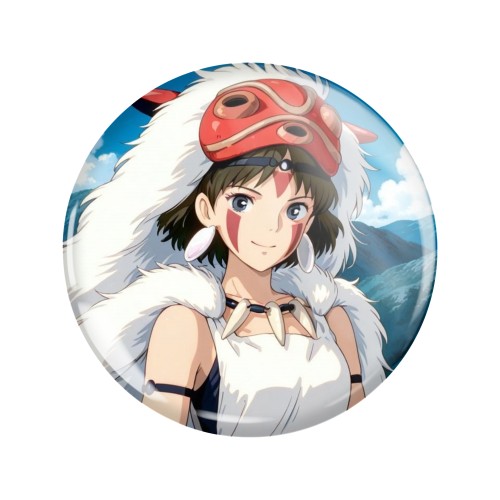 Magnes okrągły na lodówkę San Księżniczka Mononoke Ghibli ver. 1 58mm