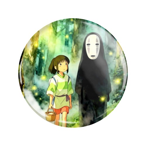 Przypinka button badzik badge Chihiro No Face Spirited Away ver. 1 58mm