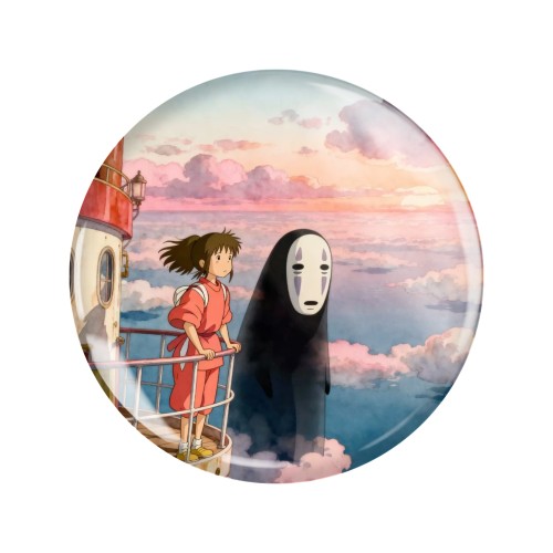 Magnes okrągły na lodówkę Chihiro No Face Spirited Away ver. 2 58mm