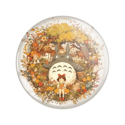 Przypinka button badzik badge Mój sąsiad Totoro Studio Ghibli ver. 4 58mm