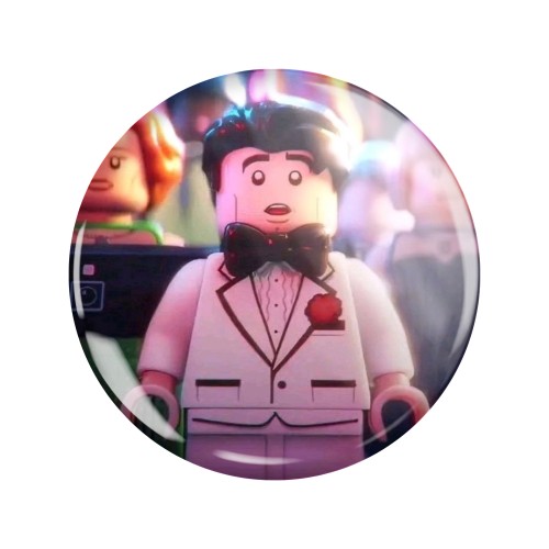 Magnes okrągły na lodówkę Died in Your Arms Meme Lego Batman 58mm