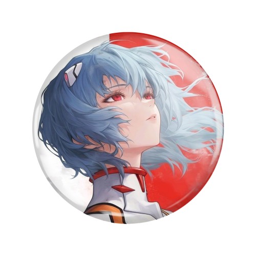 Przypinka button badzik badge Rei Ayanami Neon Genesis Evangelion ver. 4 58mm