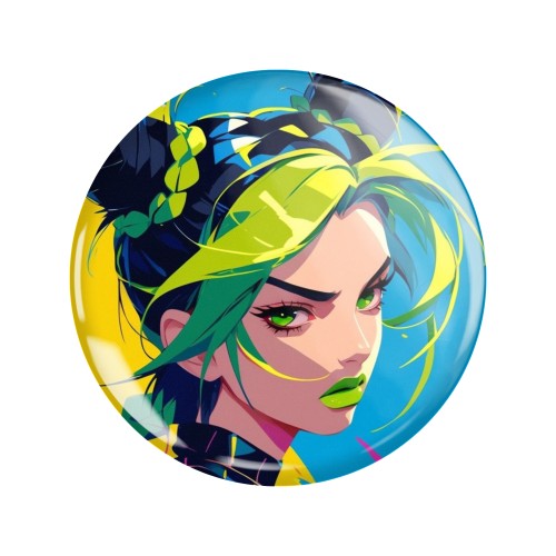 Magnes okrągły na lodówkę Jolyne Cujoh ver. 1 JoJo's Bizarre Adventure 58mm