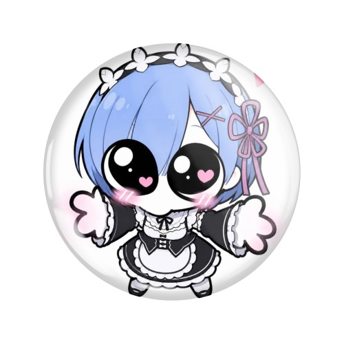 Przypinka button badzik badge Rem Re:Zero ver. 2 58mm