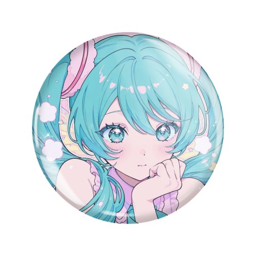 Przypinka button badzik badge Hatsune Miku Vocaloid ver. 8 58mm