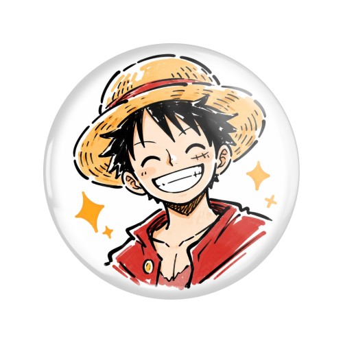 Magnes okrągły na lodówkę Monkey D. Luffy One Piece ver. 1 58mm